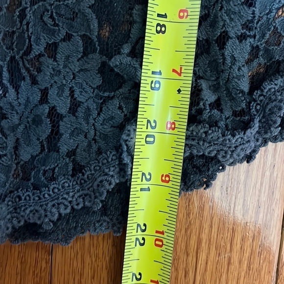 Free People Grey Gold Lace Detail Short Sleeve Grunge Lagenlook Shirt Blouse S - Picture 6 of 7